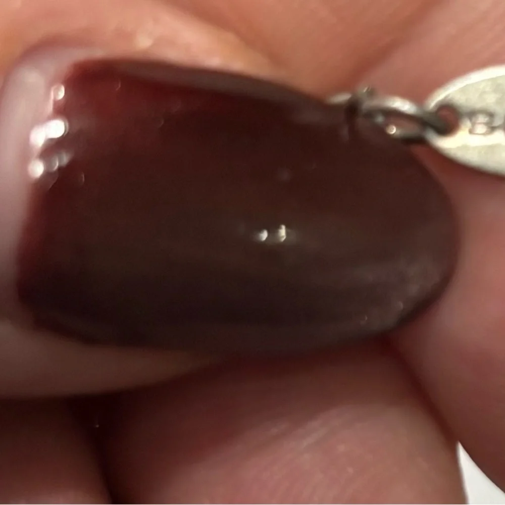 Sabika Silver Necklace with Blue Teardrop Pendant - Picture 2 of 2